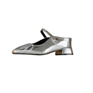 Женские сандалии с закрытым носком, устойчивые к истиранию и скольжению WUJI, Silver