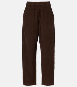 Прямые брюки из хлопка Laney Velvet, Bark