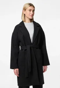 Новое светлое классическое пальто pcjolene Pieces, Black
