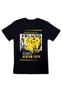 Футболка с туром по региону Канто Pokemon, черный
