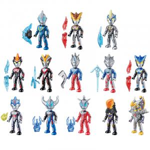Фигурка JIMU Ultraman 6th Edition Hero Poseable Pocket Brick в слепом боксе, отдельный мистери-бокс или полный набор из 12 штук Qimeng