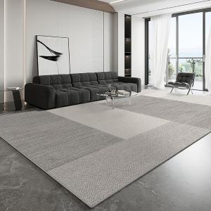 Budis Ковер 200х300 см для гостиной/спальни, серый Castle 02, утолщенный петлевой ворс без ухода, в скандинавском стиле