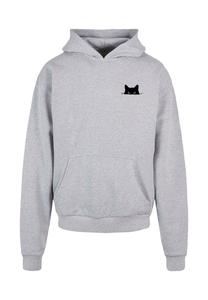 Толстовка с капюшоном HALLOWEEN CAT Merchcode, серый