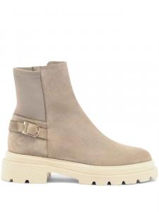 Santoni замшевые ботинки, нейтральный цвет