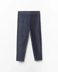 Леггинсы из велюра Sfera, темно-синий