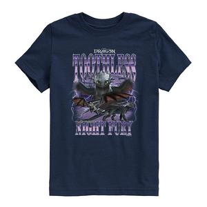 Футболка с принтом How to Train Your Dragon - Ночная фурия Licensed Character, Navy