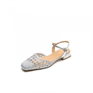 Повседневные однобортные туфли женские Mo Lin, Silver
