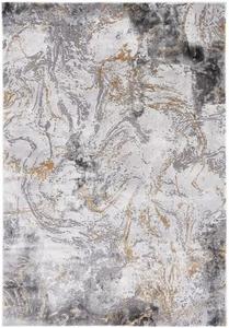 Ковер SAFAVIEH, 244 x 305 см, - Craft Collection - большой - Grey & Gold, современный абстрактный дизайн, не линяет и легко чистится, идеально для гостиной, спальни, офиса, столовой зоны (CFT864L)