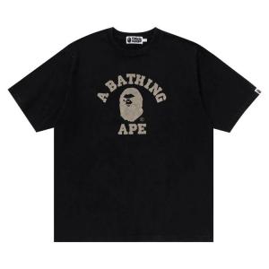 Футболка BAPE Overdye College Relaxed Fit Tee, Black