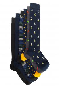 Носки выше колена 6 PACK FANCY GIFT BOX Ciocca, темно-синий