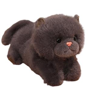 Ленивый кот, уютная плюшевая кукла для обнимашек, плюшевая кукла, высота 25см/35см Click, черный