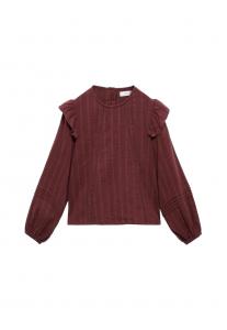 Блуза Mango Kids KID, Maroon/Brown