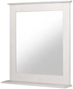Зеркало для ванной комнаты welltime "Venezia Landhaus/Sund", ширина 58 см, из массива дерева 58х65,4х12 см, белый