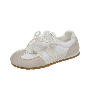 7 SEVFUN Низкие немецкие армейские кеды женские экрю, цвет Ecru