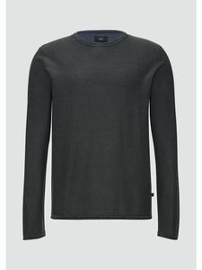 Вязаный свитер цвета 5883_глубокий синий QS