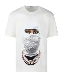 Футболка с принтом в виде маски Ih Nom Uh Nit, белый