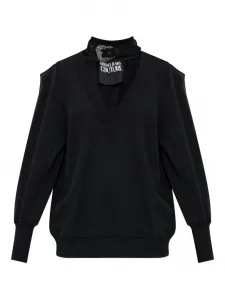 Толстовка с пряжкой Versace Jeans Couture, черный