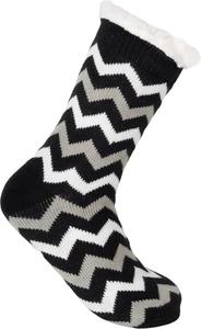 Носки styleBREAKER ABS Kuschel Geometrisch, черный