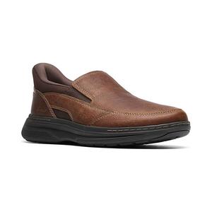 Кожаные слипоны Craftwell step для мужчин Clarks, Brown Leather
