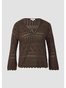 Вязаный свитер в цвете 8828_mokka s.Oliver