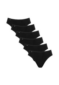 Трусы Tai, набор из 6 шт., хлопок 24/7 sloggi, черный