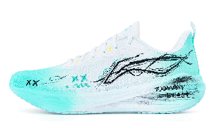 Wuyue нескользящая, износостойкая, дышащая низкая обувь для повседневных тренировок и фитнес-тестов LINING, белый cyan