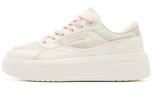 QIAODAN Износостойкие, нескользящие, низкие кроссовки, женские, бежево-розовые