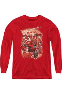 Футболка с длинным рукавом Green Lantern Red Lanterns #1 для детей Gildan