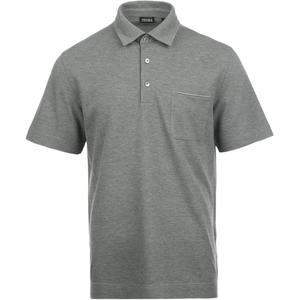 Джерния хлопковая поло Ermenegildo Zegna, серый
