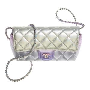 Сумка через плечо для очков с откидным клапаном, футляр для хранения очков, радужный макарун CHANEL