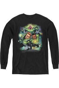 Футболка с длинным рукавом Green Lantern Corps #1 для молодежи Gildan