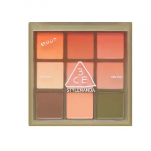 MUUT Collaboration Limited палетка теней для век Nine Square легко растушевывается, подчеркивает цвет глаз 3CE