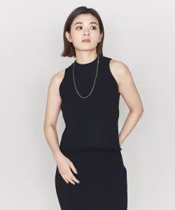 Вязаный жилет с высоким воротником и вафельной отделкой Astraet, цвет Black