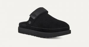 UGG Goldenstar 1138252-BLK Мюли женские черные замшевые с регулируемой пяткой