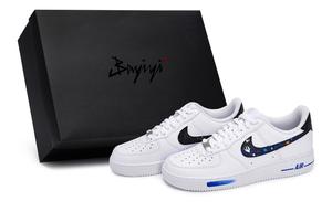 Nike Производство ВВС 1811, Xing Xuan Trail, специальные низкие кроссовки для скейтбординга, унисекс, белые, синие