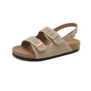 Женские сандалии с одним ремешком, абрикосового цвета JOSINY, Apricot