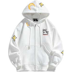 Толстовка с принтом унисекс UNthemed, белый