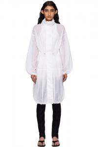 Мягкая нейлоновая пуховая парка Alaïa, белый