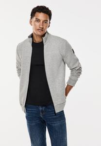 Толстовка на молнии Street One MEN, серый металлик