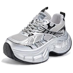 Lanza Серебряные женские кроссовки Low top Chunky, цвет Silver