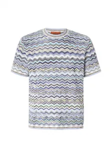 Футболка с зигзагообразным узором Missoni, белый