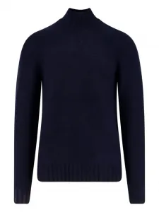 Свитер с ребристой фактурой и воротником-стойкой Alpha Industries, синий