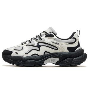 износостойкие и waterproof низкие туристические ботинки men's CAMEL, черный/белый