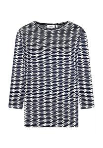 Рубашка с жаккардовым узором темно-синего/белого цвета Elanza, мультиколор