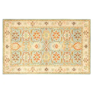 Шерстяной ковер с цветочным рисунком в рамке Heritage Bergen Safavieh, мультиколор, 92x153 см