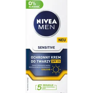 Защитный увлажняющий крем для лица с spf15, 75 мл Nivea Men sensitive