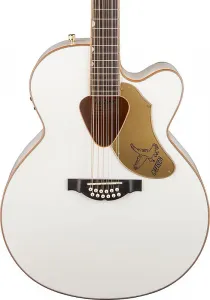 Гитара Gretsch G5022CWFE Falcon 12-струнная акустико-электрическая, верхняя дека из лауреля, белая