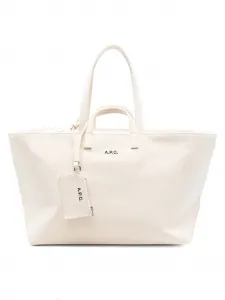 Сумка-тоут Le Drummer Toile A.P.C., белый