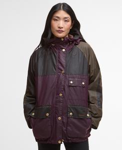 Вощеная куртка Barbour Keeley, Merlot/Rustic/Beech/Muted Tartan