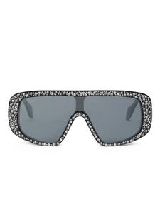Геометрические солнцезащитные очки, украшенные кристаллами PINKO, черный